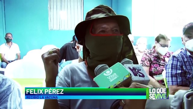 Adultos mayores son inmunizados contra la Covid-19 en Matagalpa