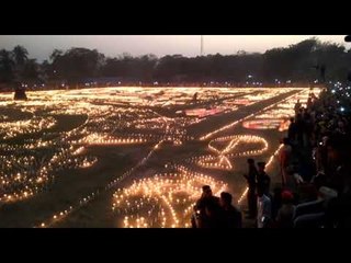 লাখো মঙ্গল প্রদীপ জ্বালিয়ে ভাষা শহীদদের স্মরণ || Jagonews24.com