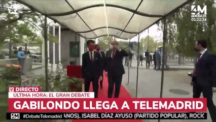 Ángel Gabilondo es el primer candidato en llegar a los estudios de Telemadrid
