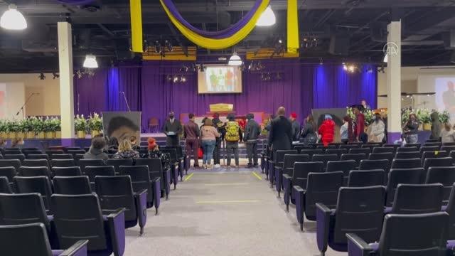 MİNNESOTA - Polis tarafından öldürülen Daunte Wright'ın naaşı halkın ziyaretine açıldı