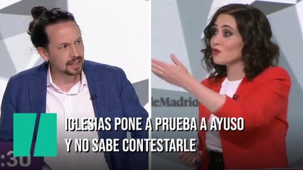 El cruce de preguntas entre Ayuso e Iglesias