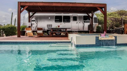 This Airstream Comes With a Private Pool, Cactus Garden, and Ocean Views in Aruba