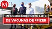 Llega a México nuevo lote con 487 mil 500 vacunas anticovid de Pfizer