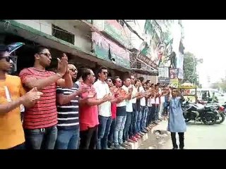 কাউন্সিলকে স্বাগত জানিয়ে নয়াপল্টনে ছাত্রদলের অবস্থান | jagonews24.com