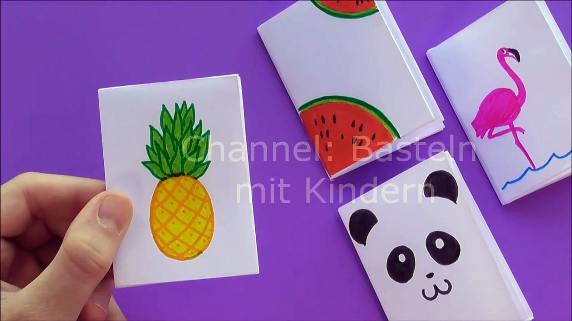 Diy Mini Notebooks From One Sheet Of Paper With Emoji - Back To School.  Easy Diy School Supplies - video Dailymotion