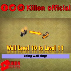 25 Wall Upgrading using Wall Rings in CoC | ©Killon
