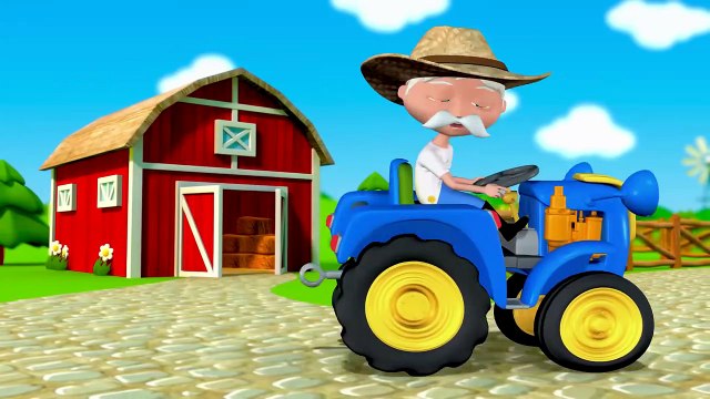 Der Blaue Traktor - Kinder Lieder. Cartoon Auf Deutsch.
