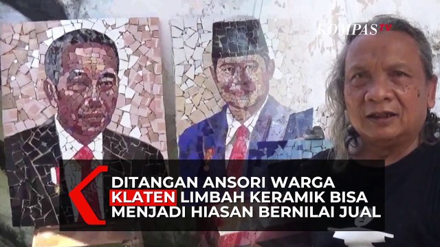 Seniman Klaten Sulap Limbah Keramik Jadi Karya Seni Bernilai Jutaan