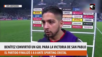 Benítez convirtió un gol para la victoria de San Pablo