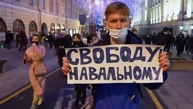 Más de 1.750 detenidos en Rusia en las manifestaciones exigiendo la liberación de Navalni