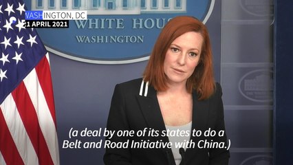 White House on Australia scrapping Belt and Road initiative with China