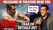 RADHE in Theaters On Eid 2021| Salman Khan Announces Trailer Release Date