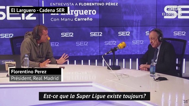 Florentino Perez assure que la Super Ligue est en stand-by