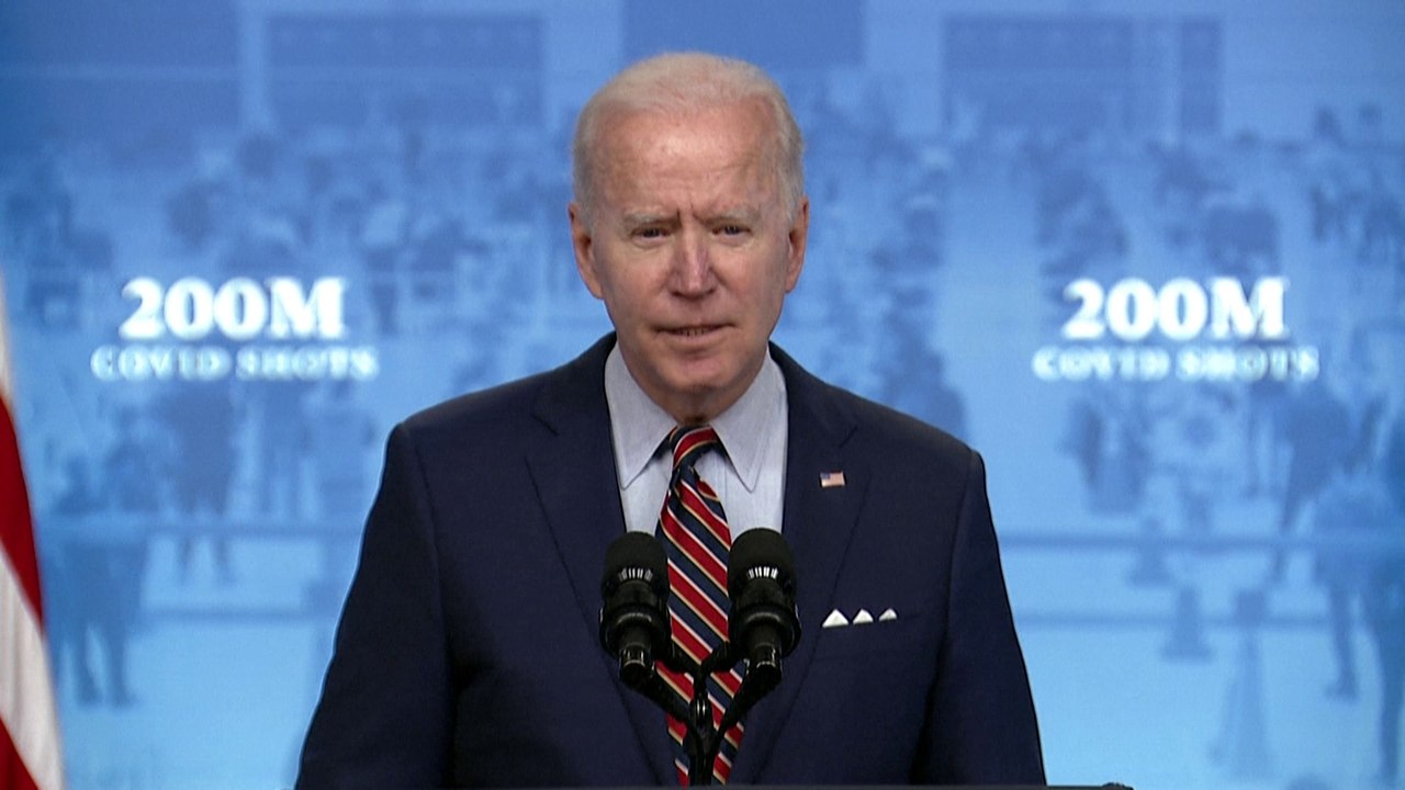 Covid-19: Joe Biden annonce que 200 millions de doses de vaccins ont été injectées aux États-Unis