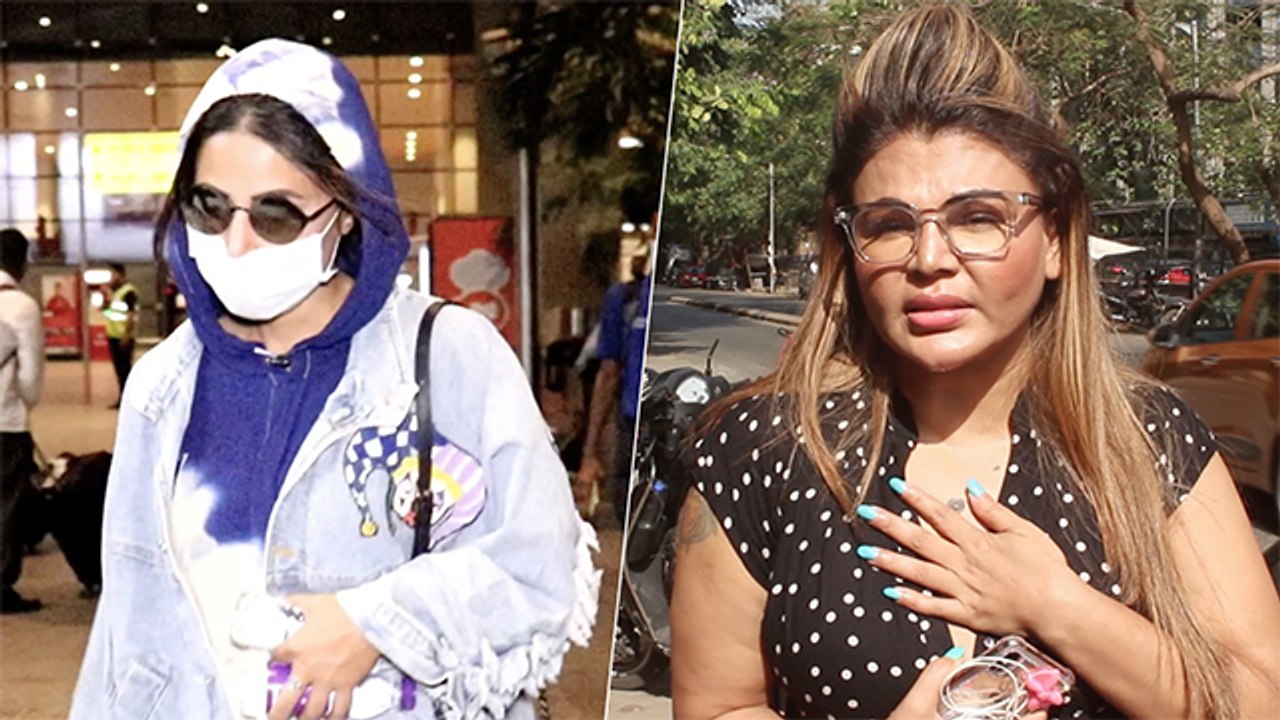 Rakhi Sawant Condoles Hina Khan As Her Father Passes Away