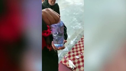 Eksi 20 derecede açılan su bakın ne hale geldi