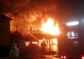 Sakarya'da balık lokantası alev alev yandı