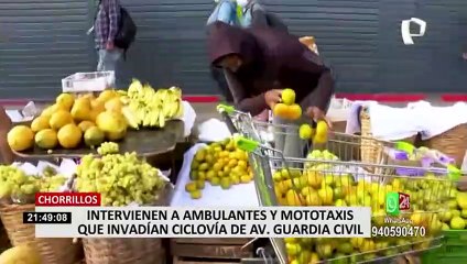 Download Video: Municipios de Lima y Chorrillos recuperan ciclovía que era ocupada por los ambulantes