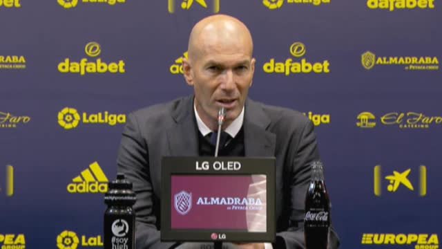 Zidane: Son tres puntos importantes, pero falta mucho todavía