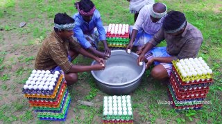 BIGGEST EGG ROLL _ Rolled Egg Omelette with 1000 Eggs _ Korean Street Food Recipe Cooking In Village