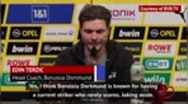 Terzic jokingly defends Haaland failure to score against Union Berlin
