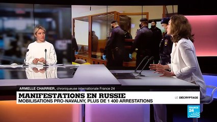 En Russie, 1 400 arrestations lors des mobilisations pro-Navalny