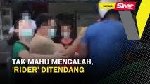 Tak mahu mengalah, 'rider' ditendang