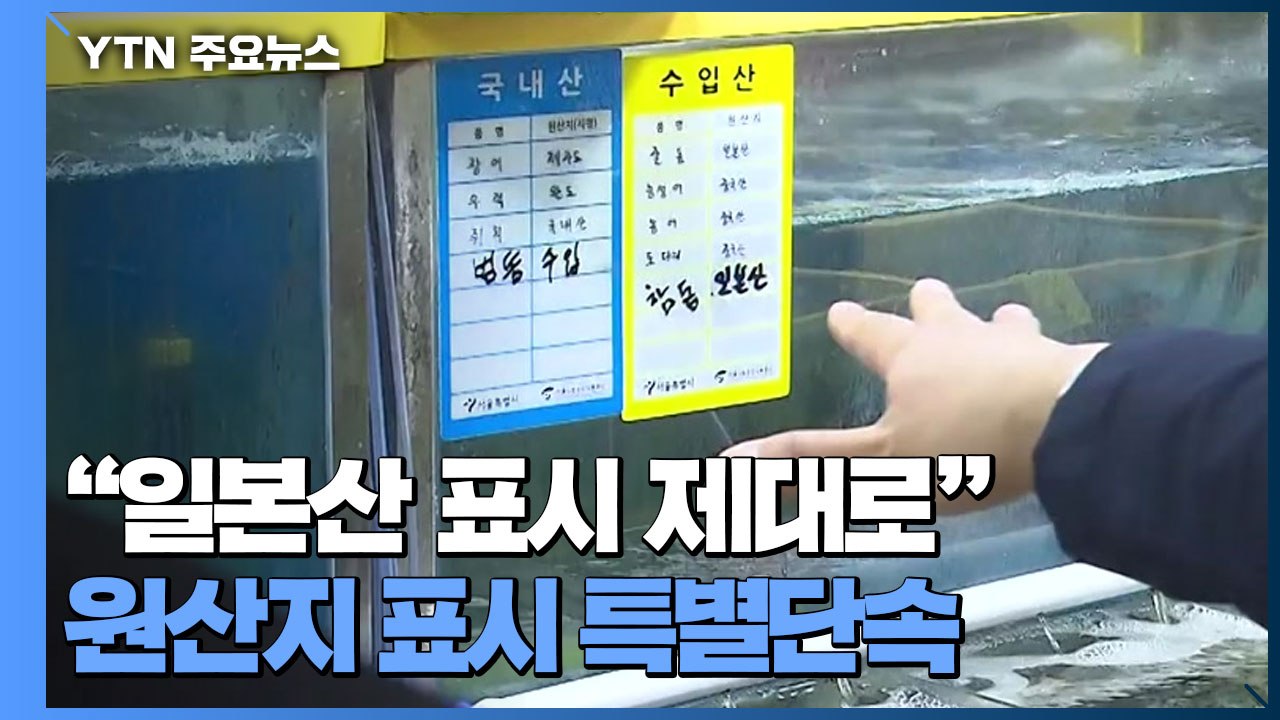 "일본산 제대로 표기하세요"...원산지 둔갑 특별단속 시작 / YTN