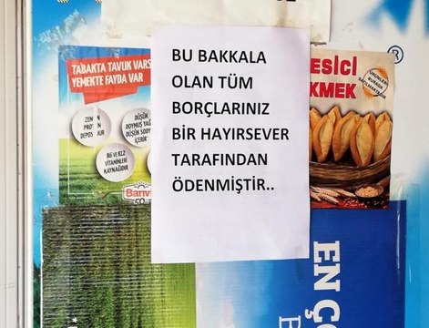 Gizemli hayırsever bakkal bakkal dolaşıp tüm borçları kapattı