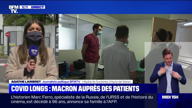 Emmanuel Macron s'est déplacé ce jeudi à l'hôpital Foch de Suresnes qui prend en charge des patients atteints de Covid long
