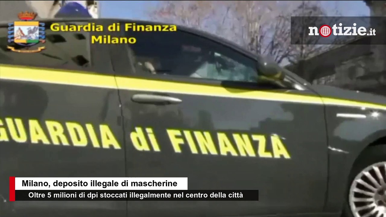 Milano, scoperto magazzino di mascherine illegali vicino alla stazione Centrale