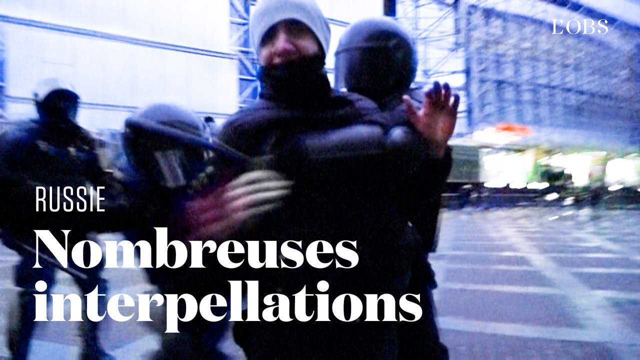 En Russie, la police interpelle près de 1 800 manifestants pro-Navalny