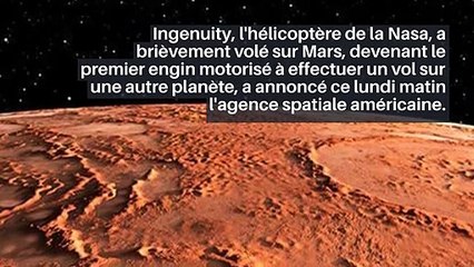 L'hélicoptère Ingenuity a volé sur Mars_IN
