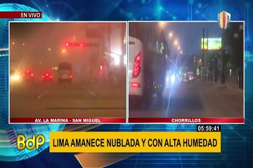 San Miguel y Chorrillos amanecieron con densa neblina y alto nivel de humedad