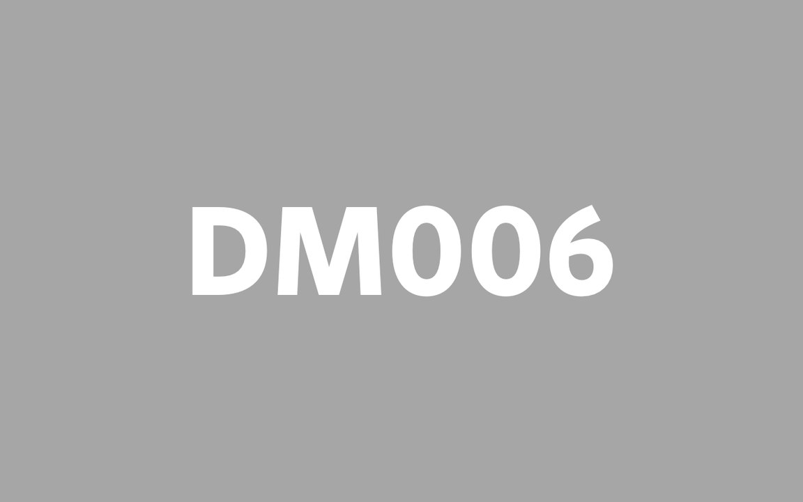 DM006 (Publishing in progress)