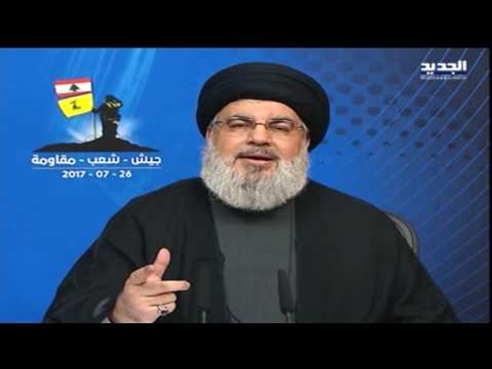 مقطع مؤثر للسيد حسن نصرالله خلال توجيهه رسالة للمقاومين