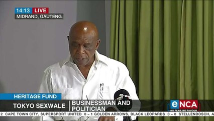 Tokyo Sexwale briefs media on looting allegations