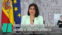 Carolina Darias anuncia que ya hay vacunas de Janssen a disposición de las comunidades autónomas
