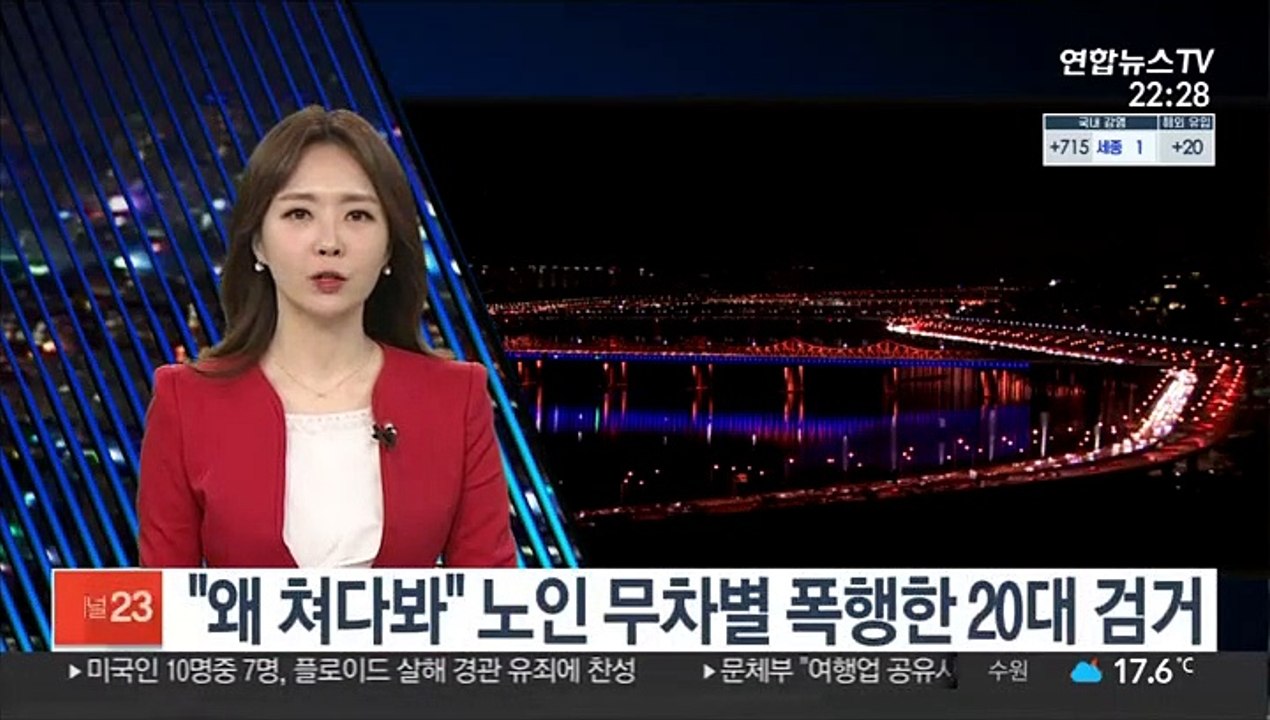 [단독] "왜 쳐다봐" 노인 무차별 폭행한 20대 검거