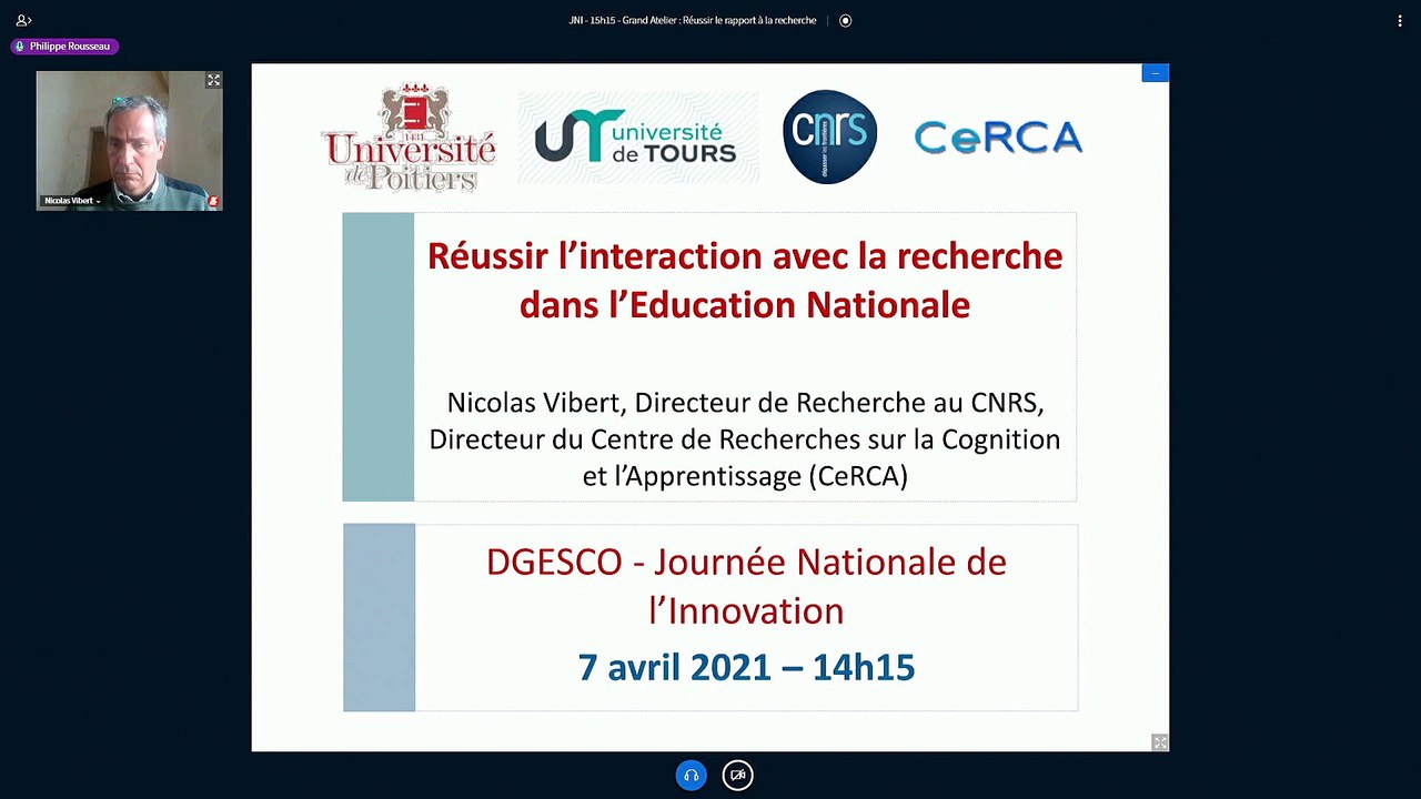 « Réussir le rapport à la recherche »
