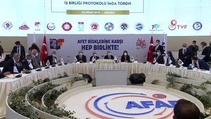 14 federasyon ile AFAD arasında “Afet Eğitim İşbirliği Protokolü” imzalandı