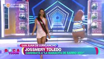 En Boca de Todos: Jossmery Toledo dejó sin palabras a Gino Pesaressi con sensual pasarela