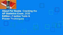 About For Books  Cracking the AP Statistics Exam, 2020 Edition: Practice Tests & Proven Techniques