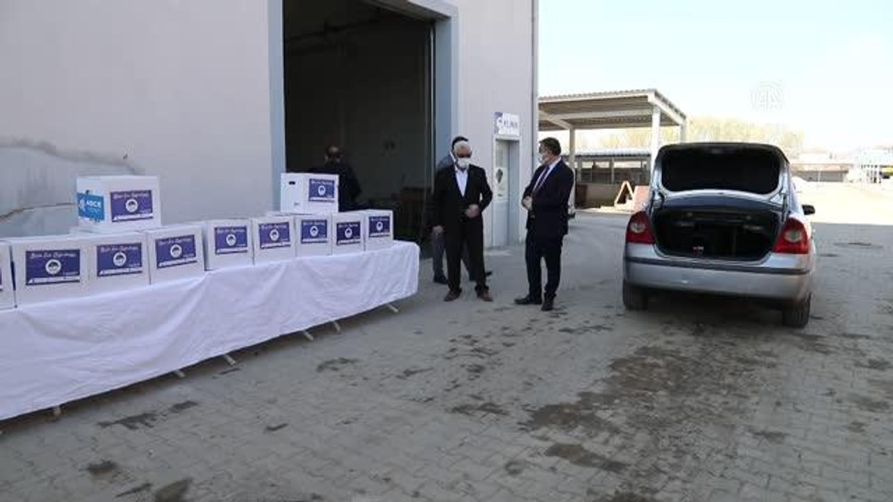 Çubuk'ta ihtiyaç sahiplerine dağıtılmak üzere h...