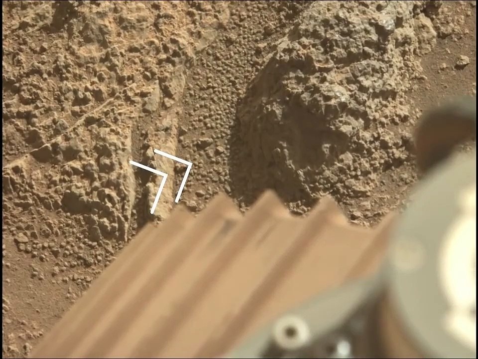 Mars Perseverance Rover Capture Path Filled with Small Concrete Layer