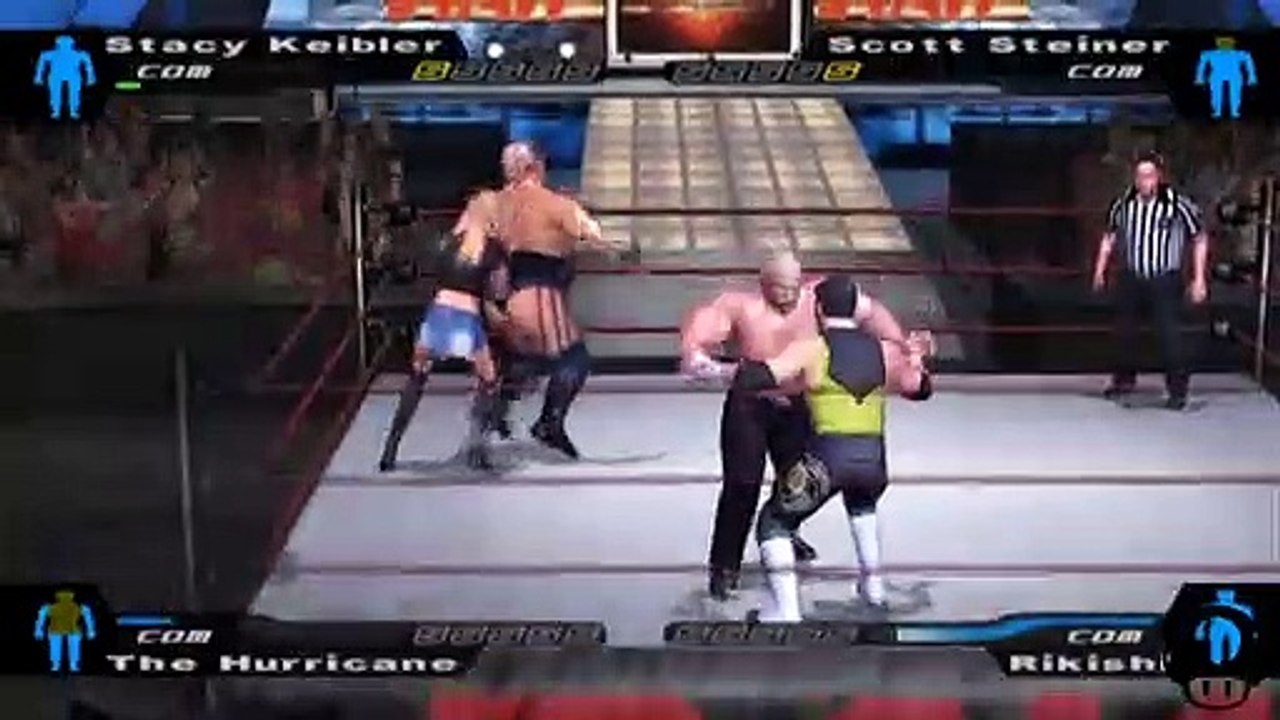 Here Comes the Pain Stacy Keibler(ovr 100), The Hurricane vs Scott Steiner, Rikishi (1)