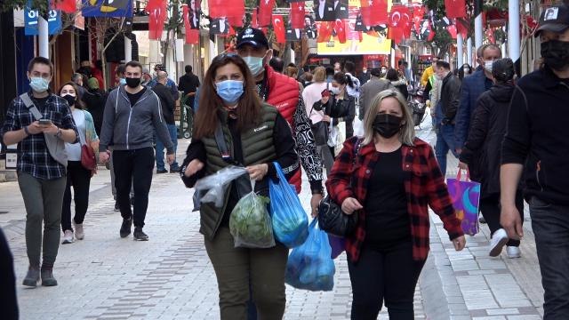 82 saatlik kısıtlama öncesi alışveriş yoğunluğu