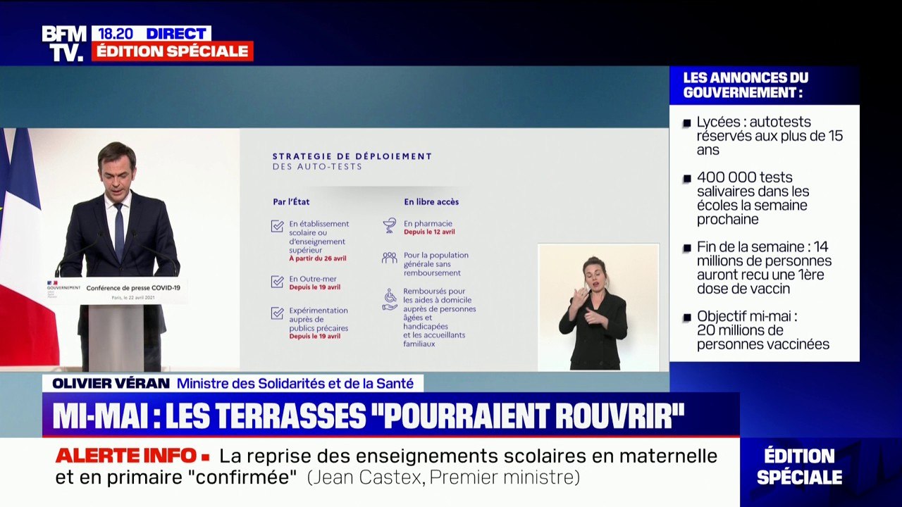 Olivier Véran: "Plus de 70% des personnes âgées de 75 ans ont déjà reçu au moins une injection de vaccin"