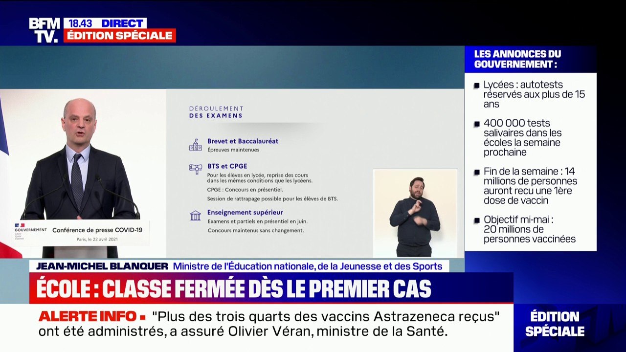 Jean-Michel Blanquer annonce le maintient des écrits de philosophie et le grand oral pour le Bac