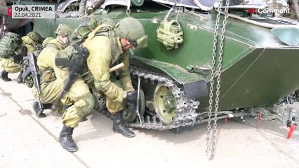 A demonstração de força da Rússia na Crimeia